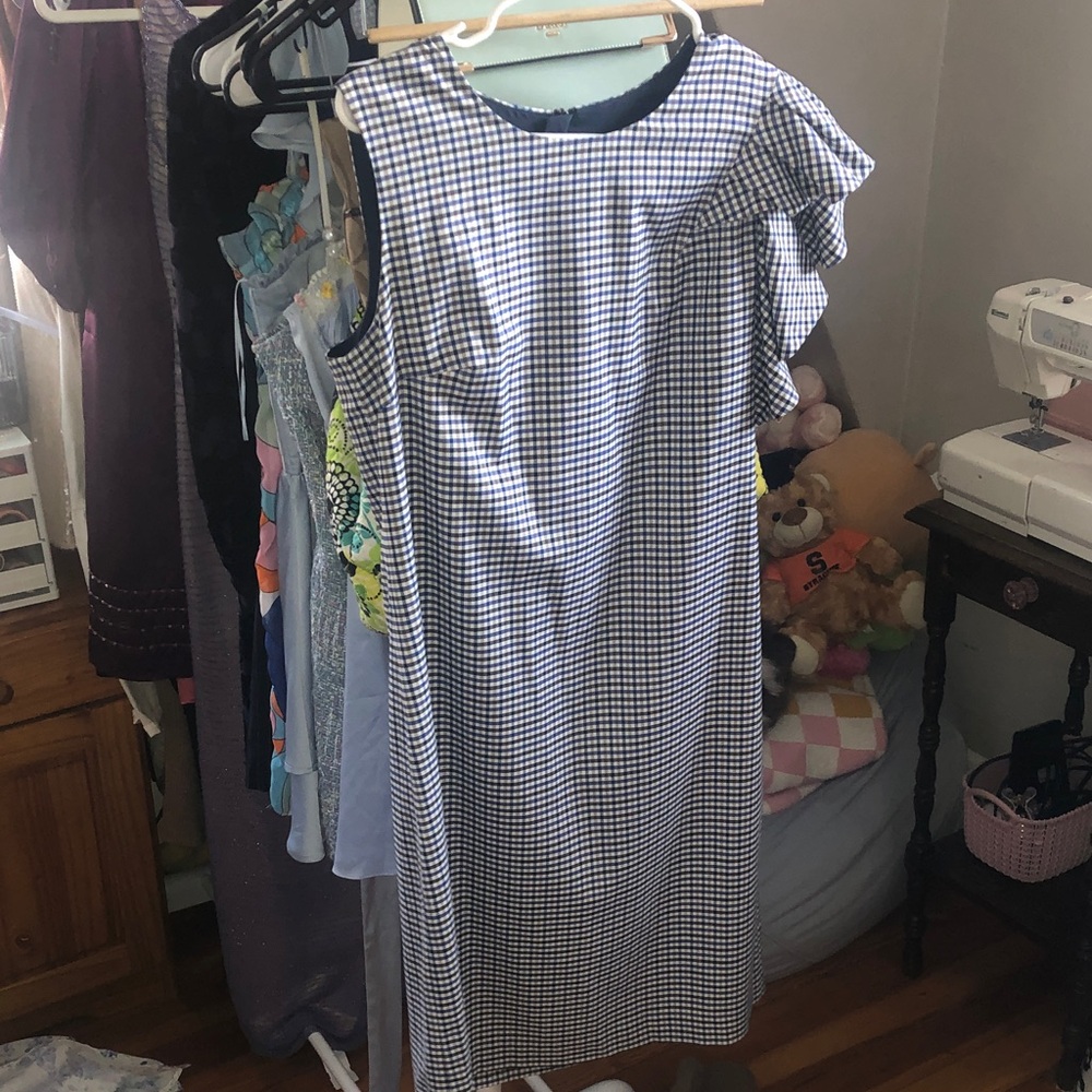 Banana Republic asymmetrical sleeveless midi length dress